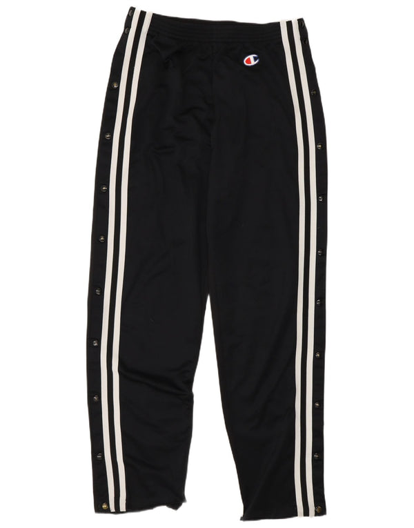 Champion Herren-Trainingshose, mittelschwarz, gestreift, Polyester