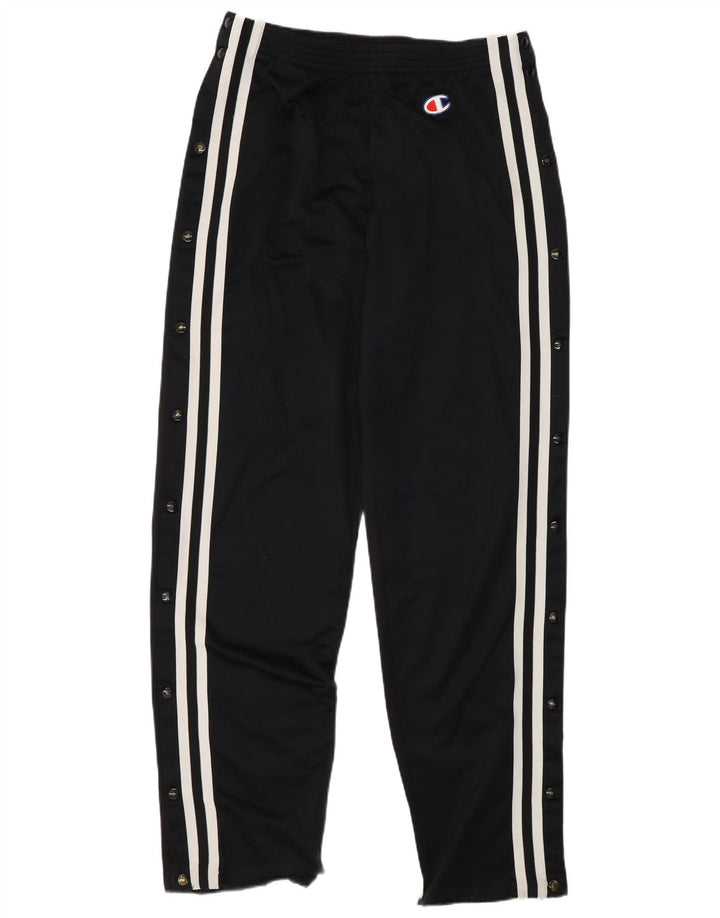 Champion Herren-Trainingshose, mittelschwarz, gestreift, Polyester