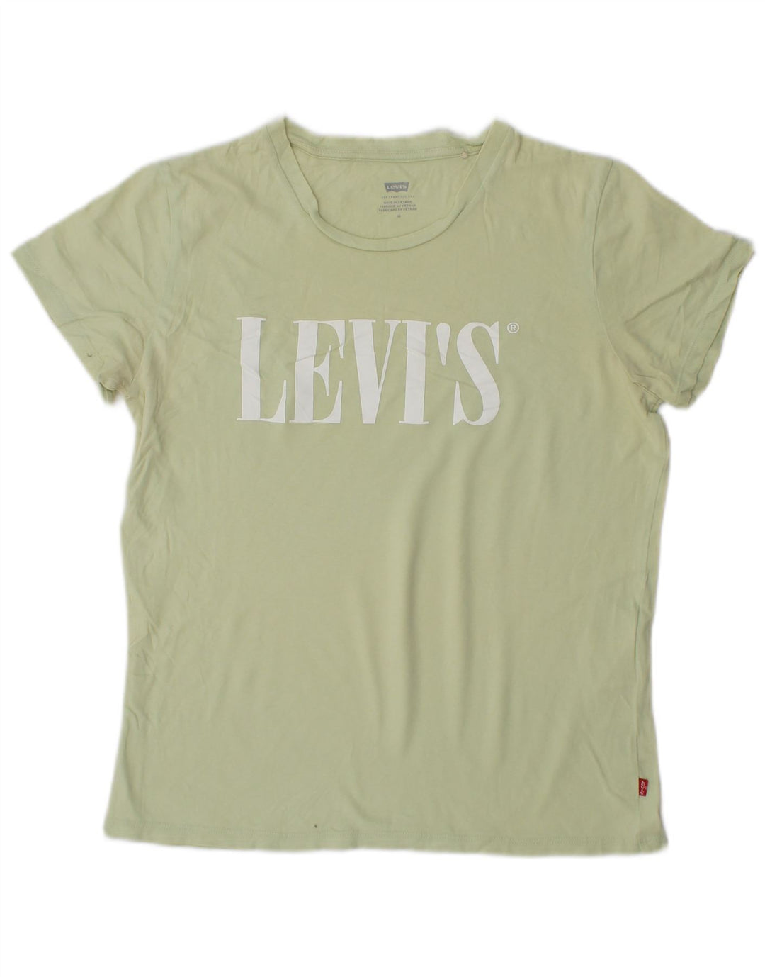 LEVI'S Damen-T-Shirt mit Grafik, UK 12, mittelgrün, Baumwolle