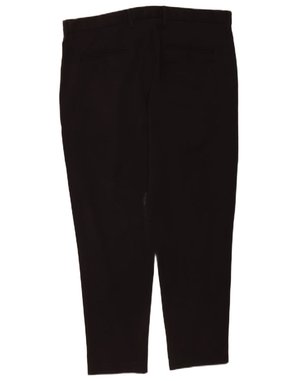 Zara Slim Chino-Hose für Herren, EU 44, Größe L, W34, L28, schwarze Baumwolle