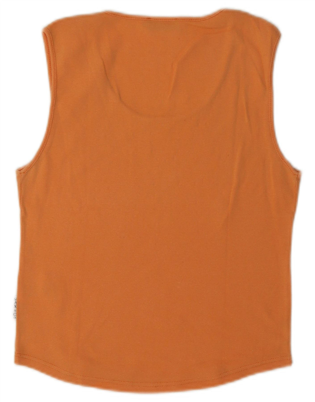 Max & Co. Damen Crop Vest Top UK 12 Medium Orange Baumwolle