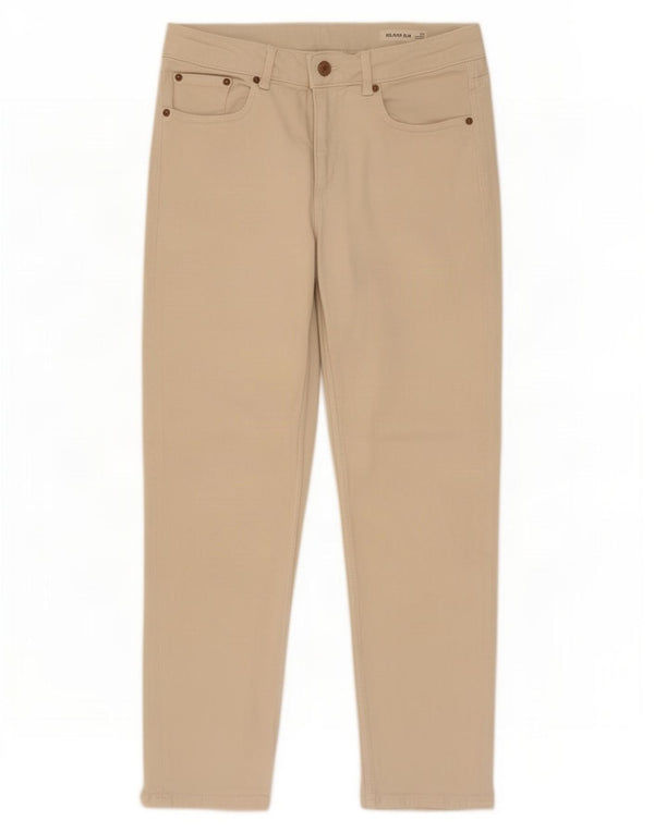 Marks & Spencer Damen Relaxed Fit Slim Jeans UK 10 Small W30 L27 Beige