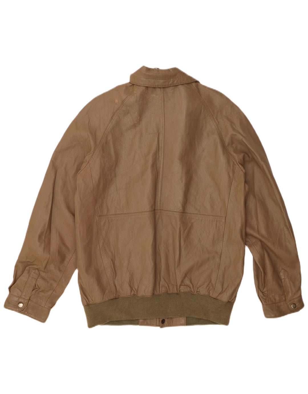VINTAGE Herren Lederjacke UK 38 Mittelbraunes Leder