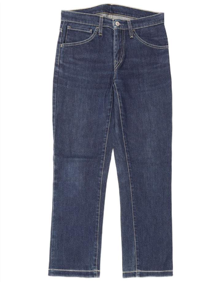 Levi's Damen Straight Jeans W29 L28 Marineblaue Baumwolle