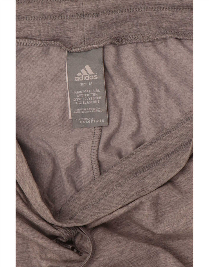 Adidas Damen Trainingshose UK 14 Mittelgraue Baumwolle