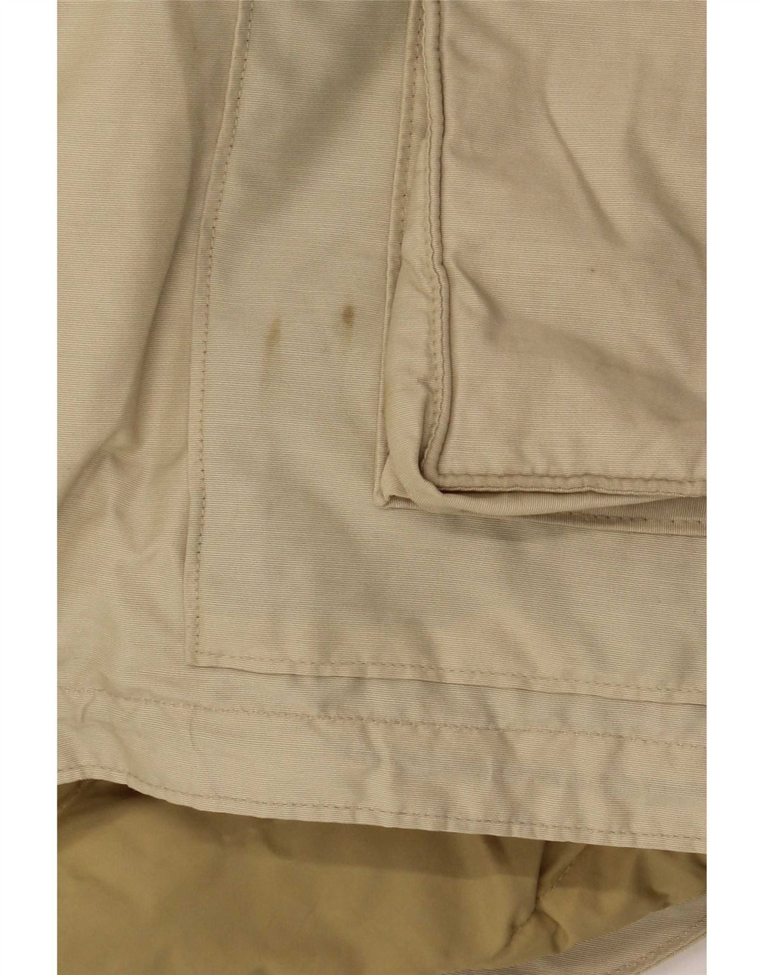 Woolrich Herren-Mantel mit Kapuze, gepolstert, Größe 36, Beige