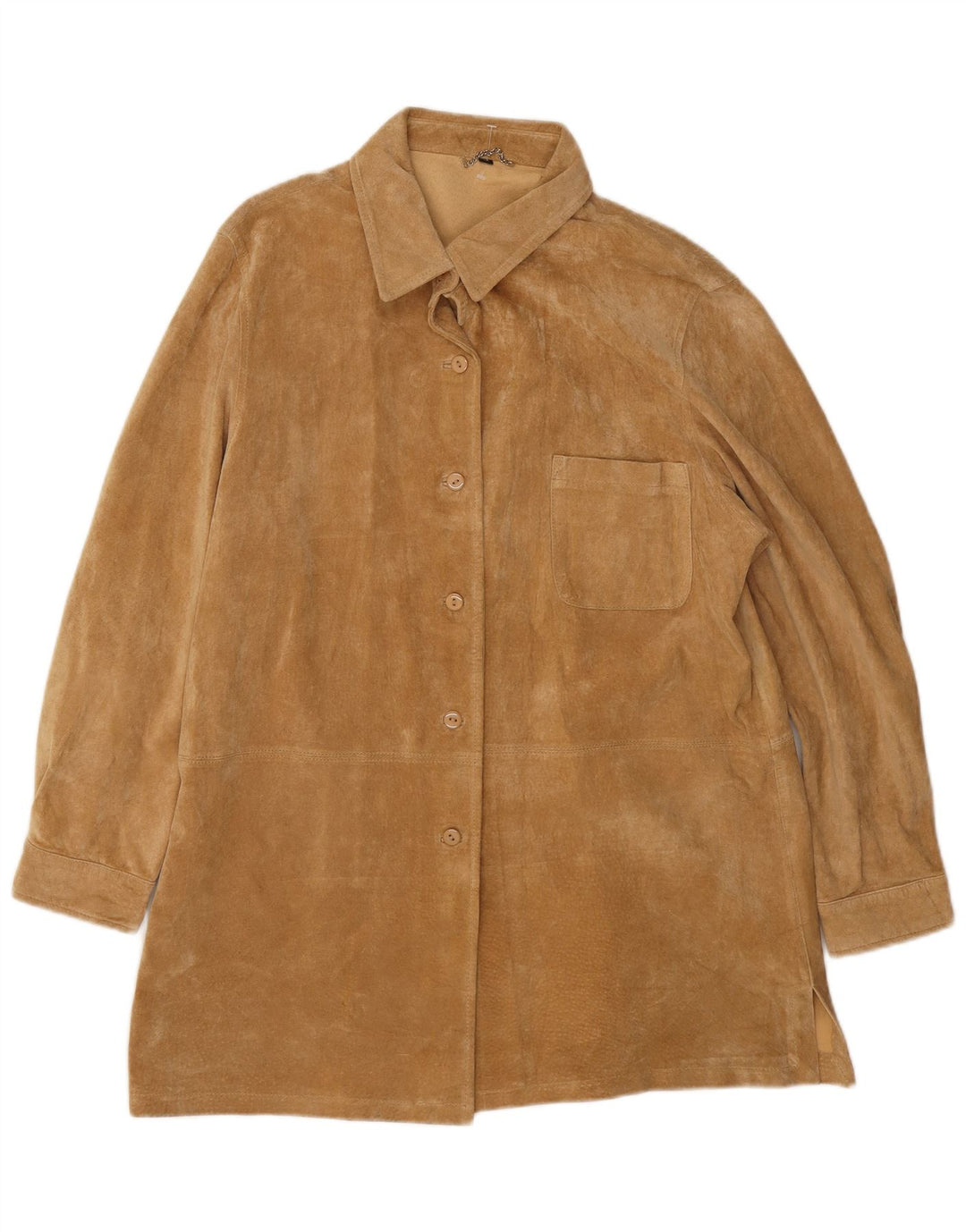 Julia S. Roma Damen Wildlederjacke EU 42 Großes braunes Leder