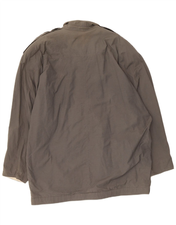 Compagnia Herren Militärjacke IT 50 Large Grau Baumwolle