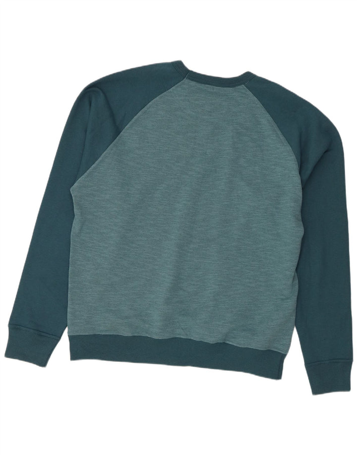 Champion Herren Sweatshirt Pullover XL Blau Colourblock Baumwolle