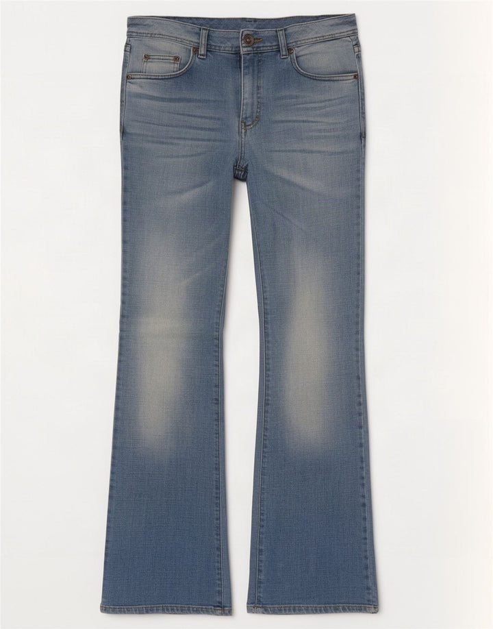 Benetton Damen Bootcut Jeans W32 L32 Blau
