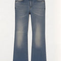 Benetton Damen Bootcut Jeans W32 L32 Blau