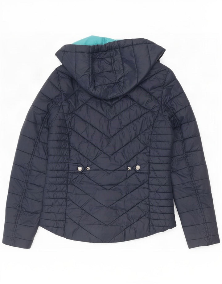 Barbour Wattierte Jacke mit Kapuze für Damen, UK 10, Klein, Marineblau