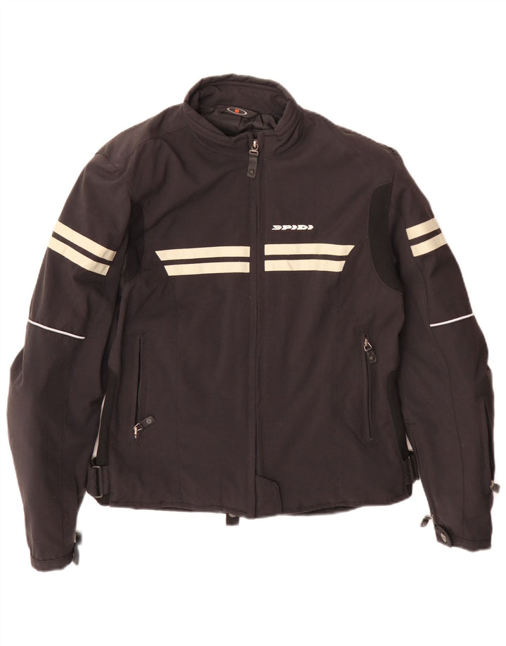 Spidi Damen Motorstyle Racer Jacke UK 14 Medium Schwarz Polyamid