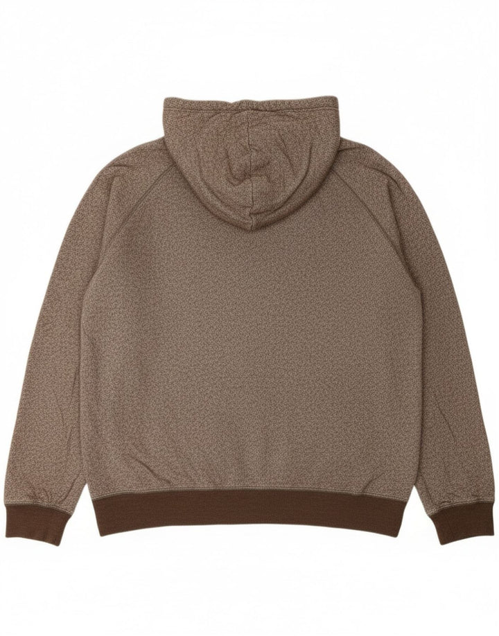 Gap Herren-Kapuzenpullover mit Reißverschluss, XL, braun meliert