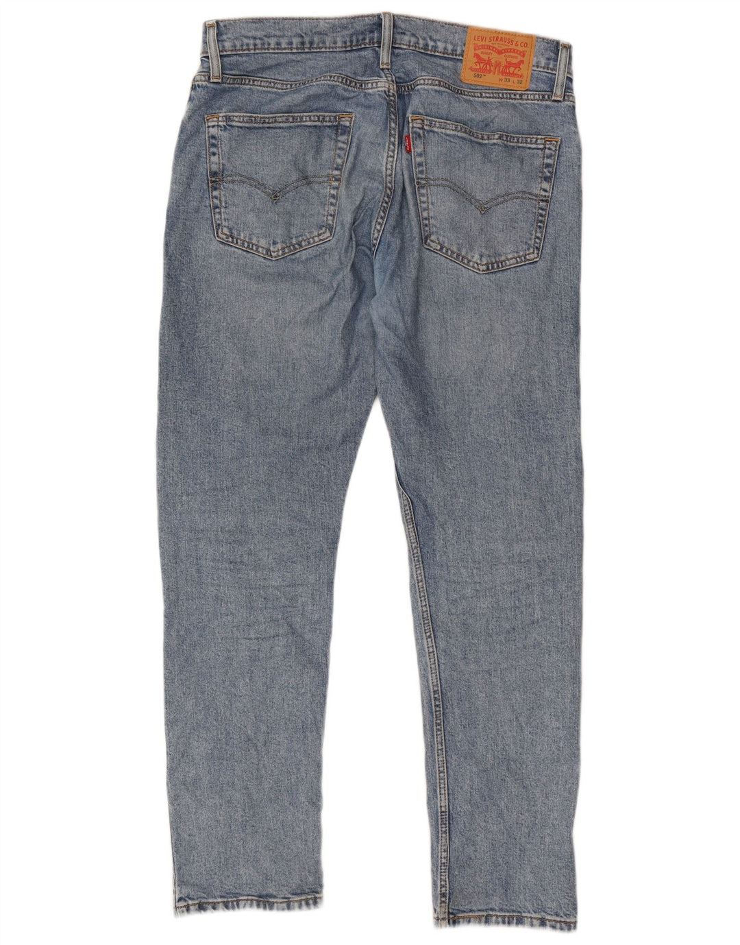 Levi's Herren 502 Tapered Jeans W33 L32 Blaue Baumwolle