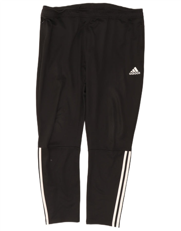 Adidas Herren Trainingshose 2XL Schwarz Polyester Sport