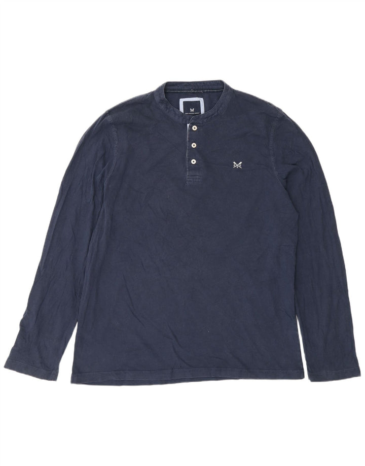 Crew Clothing Herren-Oberteil, langärmelig, XL, Marineblau, Baumwolle