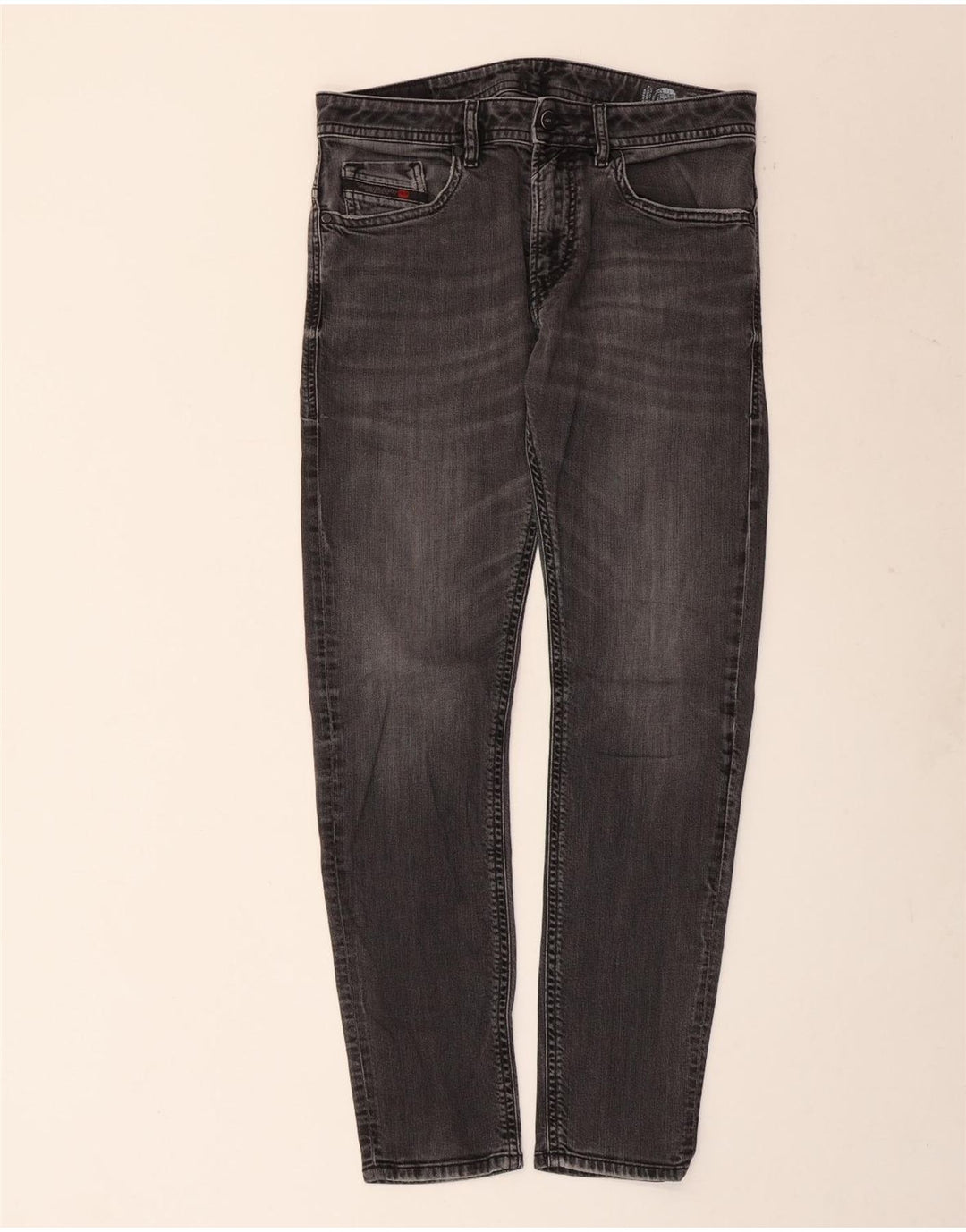 Diesel Herren Thanaz Slim Jeans W32 L30 Graue Baumwolle