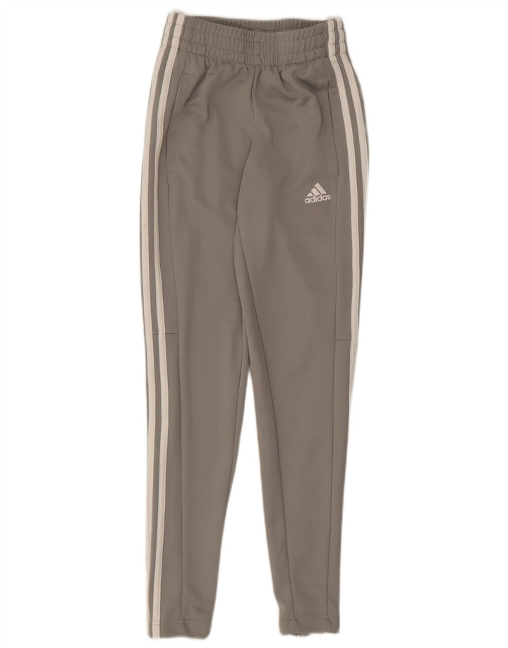 Adidas Damen Trainingshose UK 0/2 2XS Grau Polyester