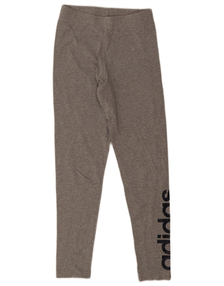 Adidas Damen Graphic Leggings UK 6 XS Grau