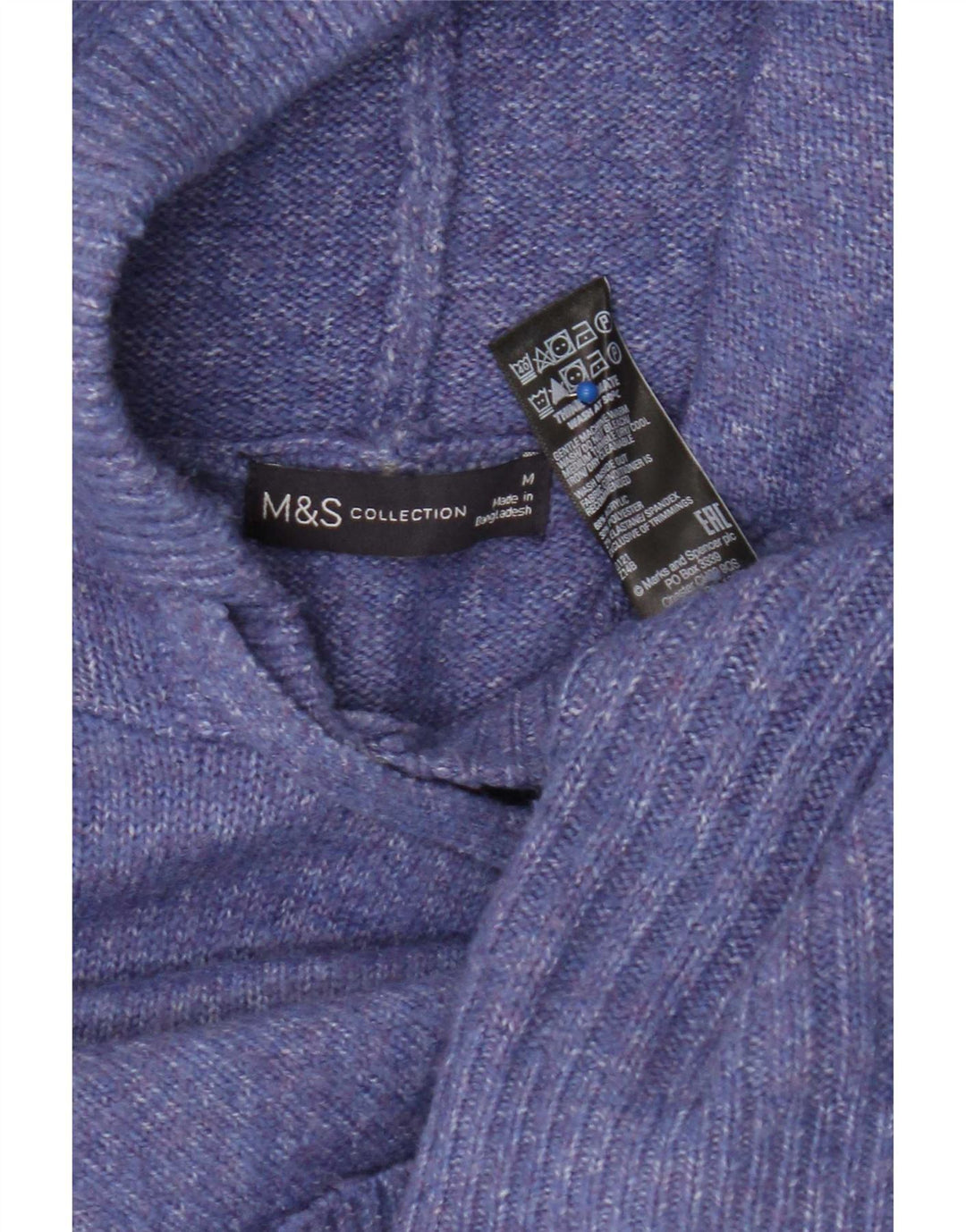 Marks & Spencer Damen-Pullover mit Kapuze, übergroß, Gr. 14, Mittelviolett