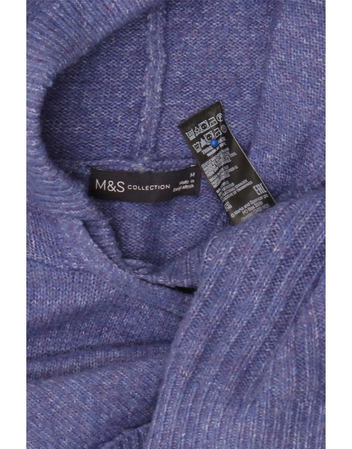 Marks & Spencer Damen-Pullover mit Kapuze, übergroß, Gr. 14, Mittelviolett