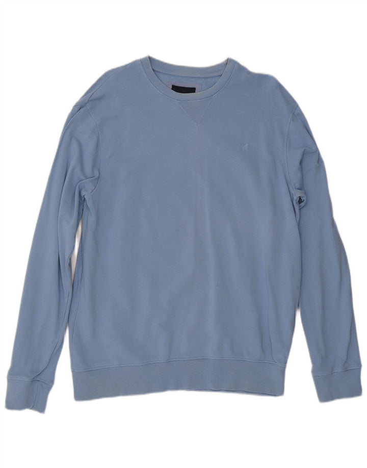 Crew Clothing Herren-Sweatshirt, Pullover, Größe L, Blau, Baumwolle