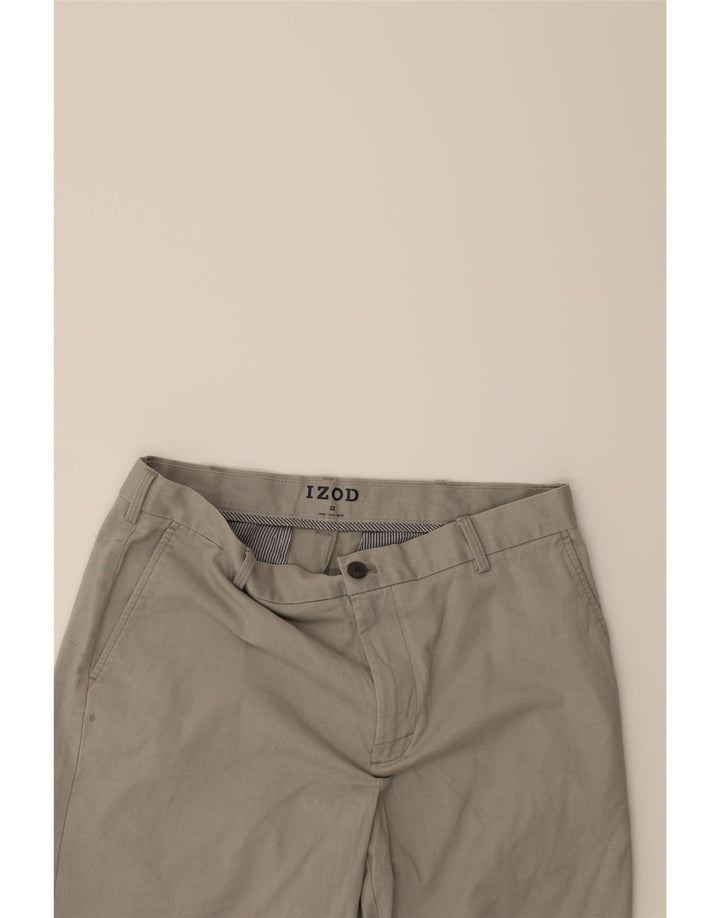IZOD Mens Chino Shorts W32 Medium Grey Cotton Vintage Izod and Second-Hand Izod from Messina Hembry 