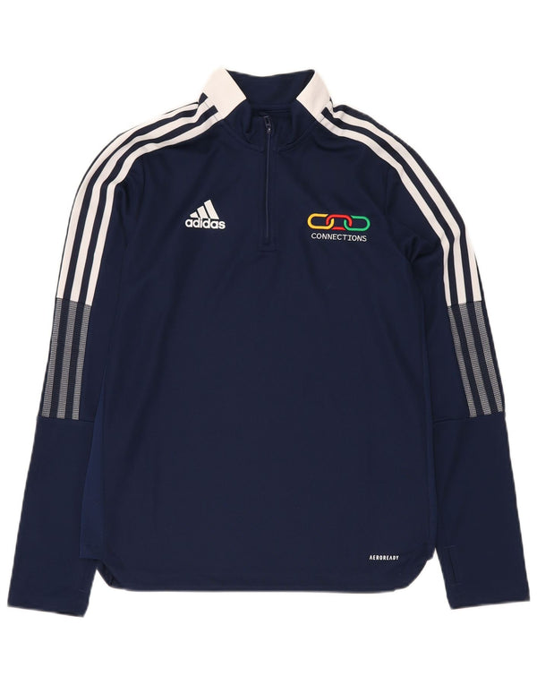 ADIDAS Aeroready Graphic Pullover-Trainingsanzug für Jungen, Marineblau, 13–14 Jahre