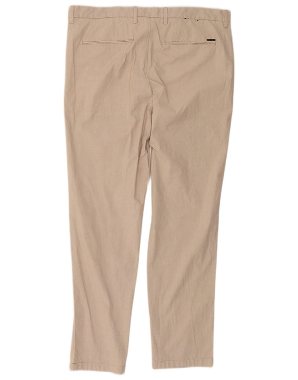Hugo Boss Slim Chino-Hose für Herren, EU 50, Größe L, W36, L28, Beige, Baumwolle