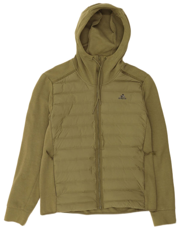 Adidas Herren-Kapuzenpullover mit Reißverschluss, groß, grün, Polyester, Sport