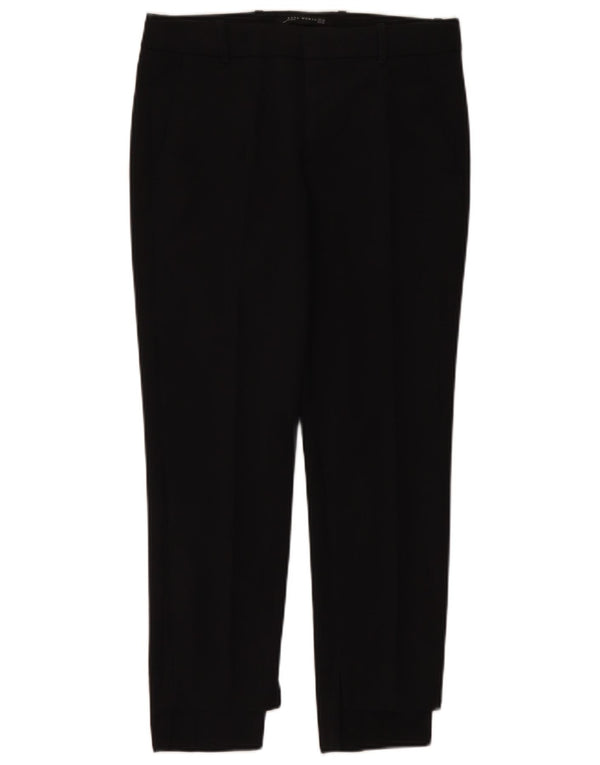Zara Damen Slim Chino Hose EU 36 XS W26 L26 Schwarz