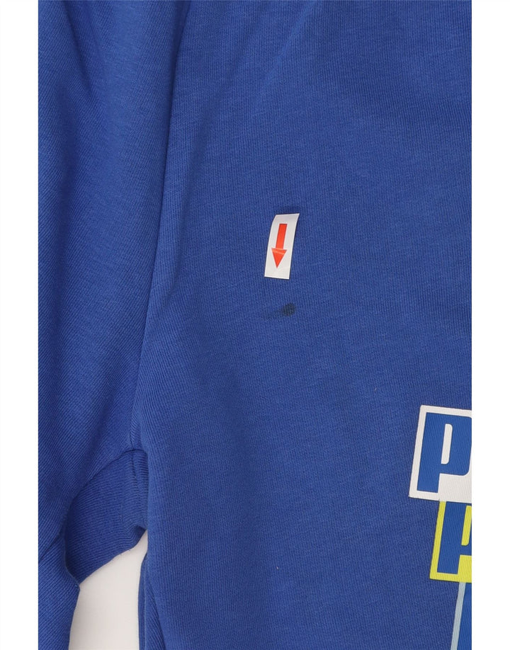 Puma Herren Graphic Sport Shorts Mittelblaue Baumwolle