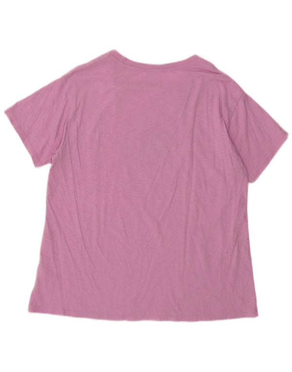 J. Crew Damen-T-Shirt mit Grafik, UK 12, mittelrosa, Baumwolle