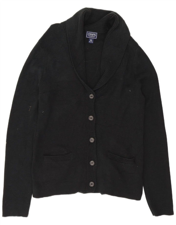 CHAPS Damen Strickjacke UK 18 XL Schwarz Baumwolle