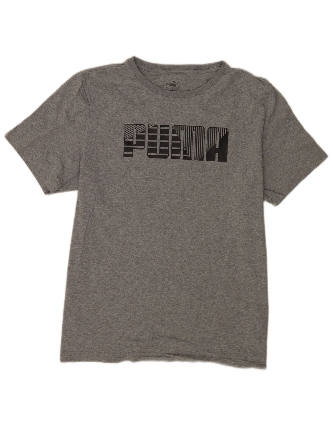 Puma Herren-T-Shirt mit Grafik, groß, aus grauer Baumwolle