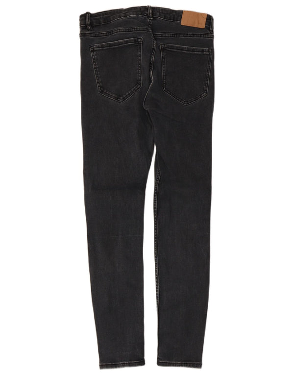 Zara Damen Skinny Jeans EU 40 Medium W30 L27 Graue Baumwolle