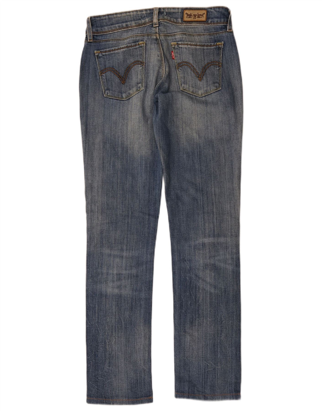 Levi's Damen 571 Slim Jeans W29 L30 Blaue Baumwolle