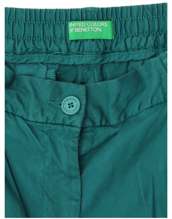 Benetton Damen Chinoshorts W28 Mittelgrün
