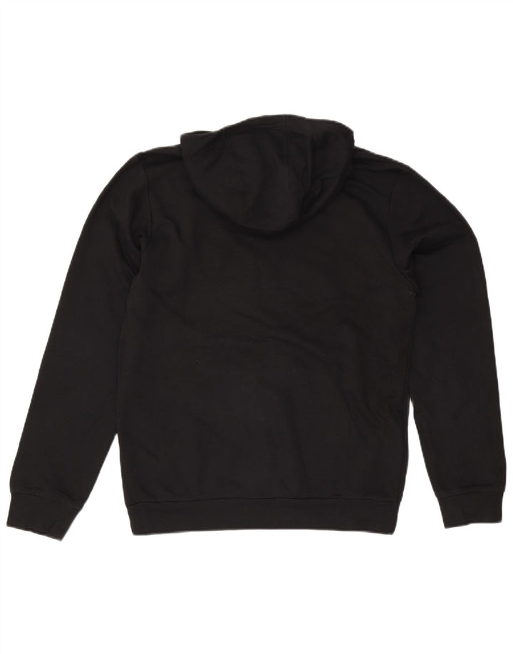 Adidas Herren Graphic Hoodie Pullover Mittelschwarze Baumwolle