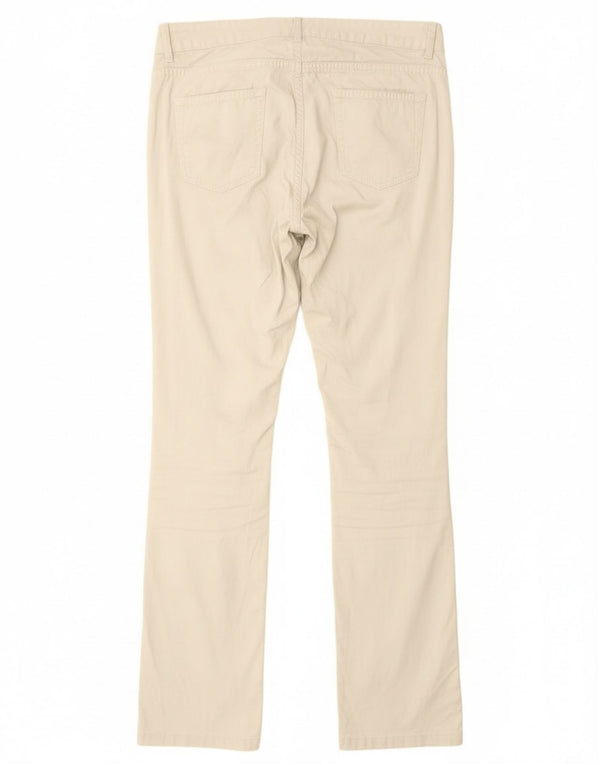 Kappa Damen Mid Rise Straight Casual Hose IT 46 Large W30 L31 Weiß