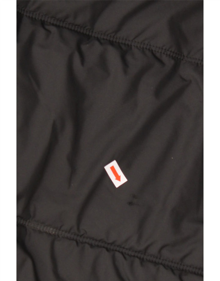 JACK WOLFSKIN Wattierte Herrenjacke mit Kapuze, UK 40, Mittelschwarz, Polyester