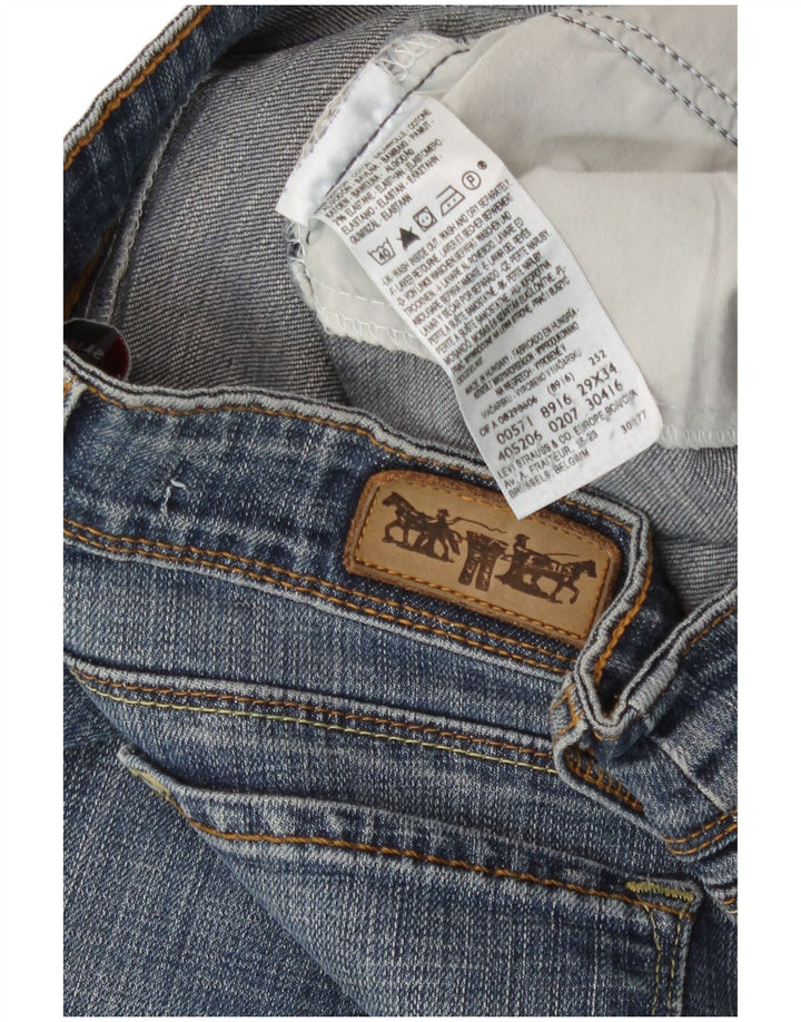 Levi's Damen 571 Slim Jeans W29 L31 Blau