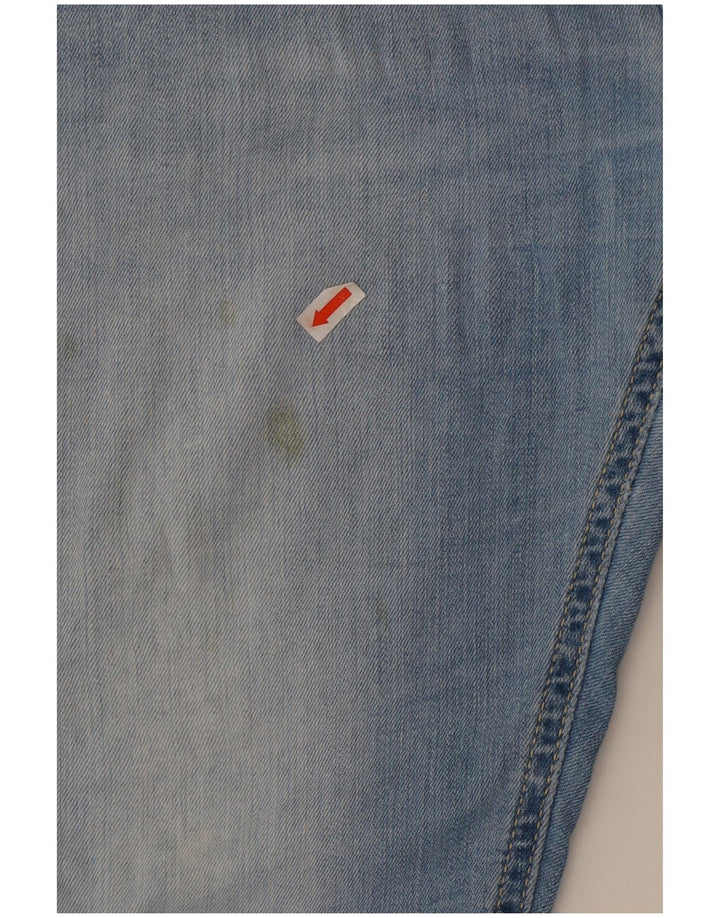 Lee Damen Luke Slim Jeans W31 L32 Blaue Baumwolle