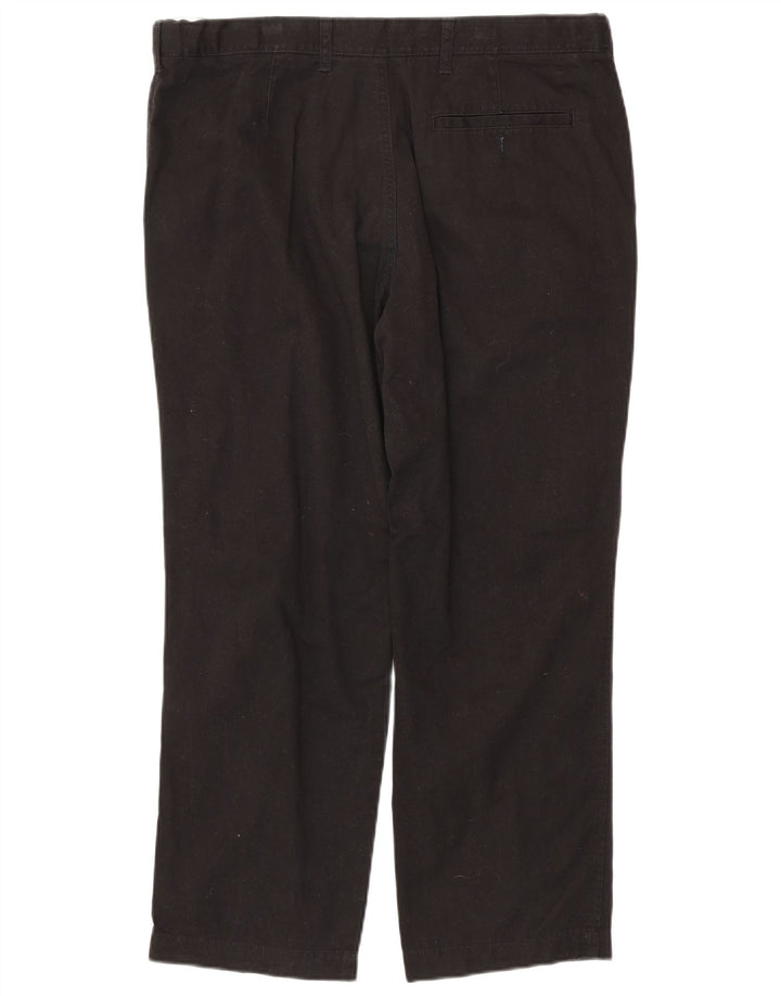 MARKS & SPENCER Herren-Chinohose mit normaler Passform, gerade Passform, W38 L29, Schwarz
