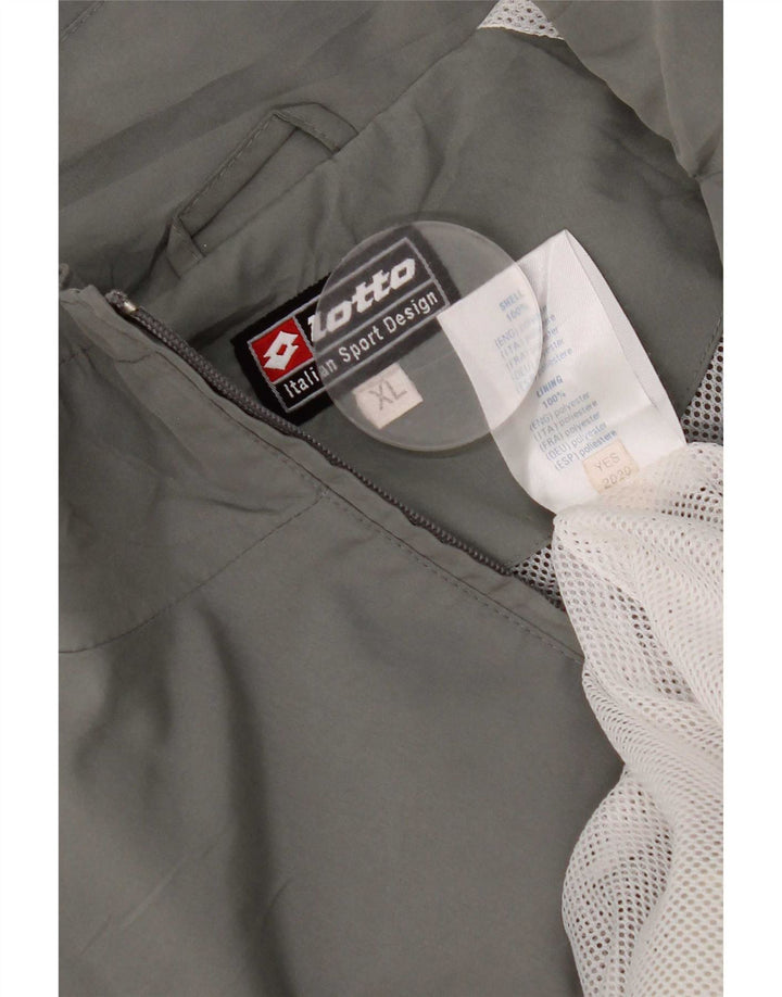 Lotto Herren-Trainingsanzug-Oberteil, Jacke, XL, Grau, Colourblock-Polyester