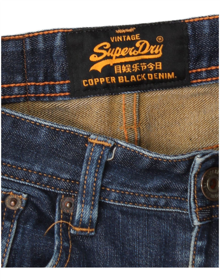 Superdry Herren Slim Jeans W28 L32 Blaue Baumwolle