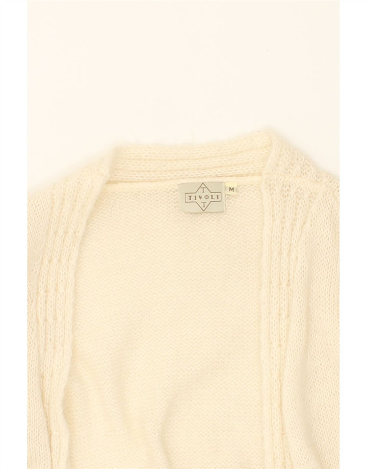 TIVOLI Womens Open Cardigan Sweater UK 14 Medium Off White Vintage Tivoli and Second-Hand Tivoli from Messina Hembry 