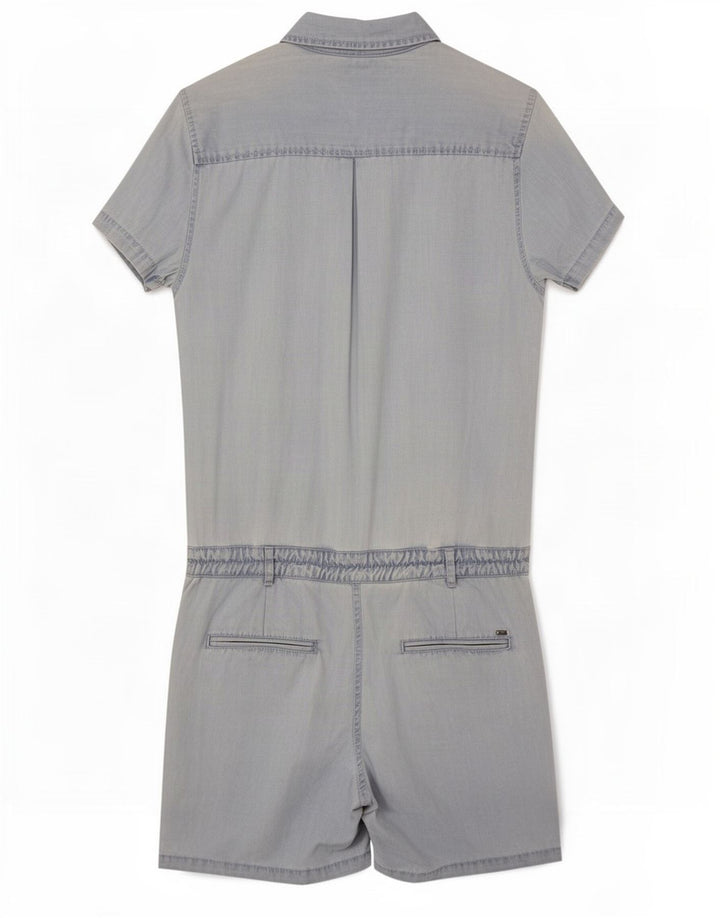 Tommy Hilfiger Damen Playsuit US 8 Mittelblaue Baumwolle