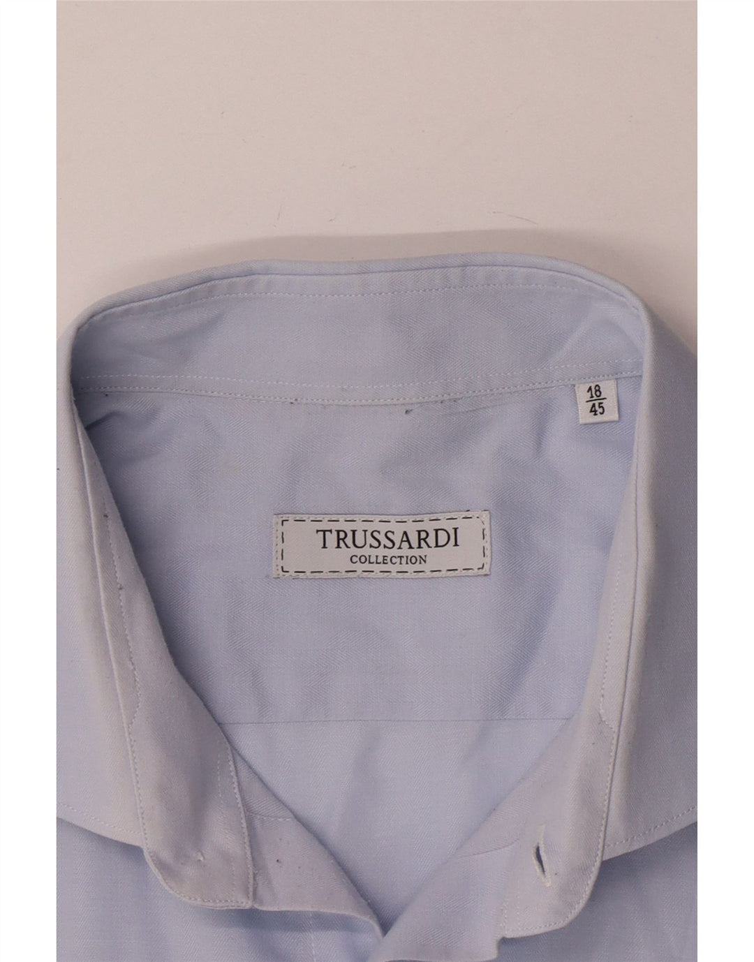 Trussardi Herrenhemd Größe 45 18 2XL Blau